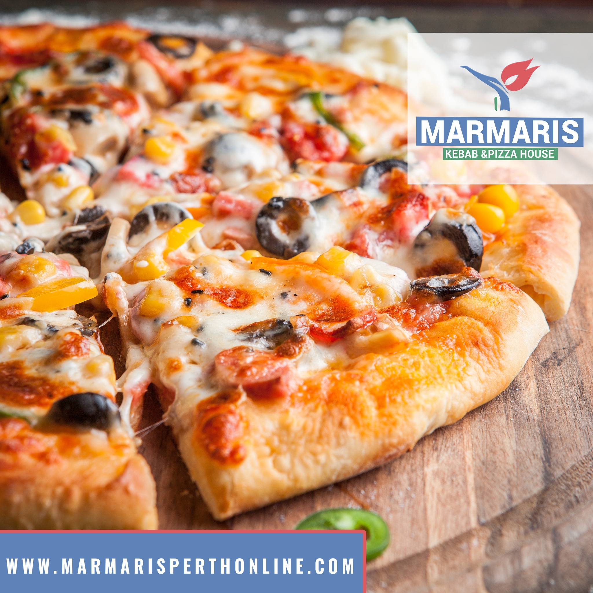 freshly made pizzas served at Marmaris Kebab & Pizza House Perth